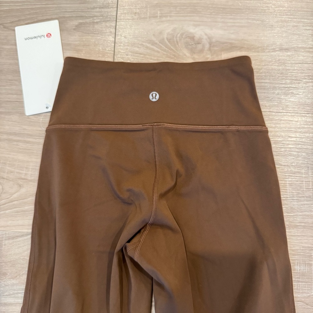 NWT Lululemon Groove High Rise Split Hem Nulu in Java - Picture 5 of 7